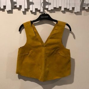NEW Topshop Suede Top